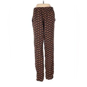 H&M Black and Orange Patterned Women's Pants